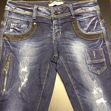 Redial Destroyed Skinny Stretch Denim Jeans Size M/38