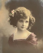 Vintage Dutch Postcard Girl