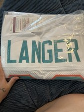 Jim Langer Autograph Dolphins