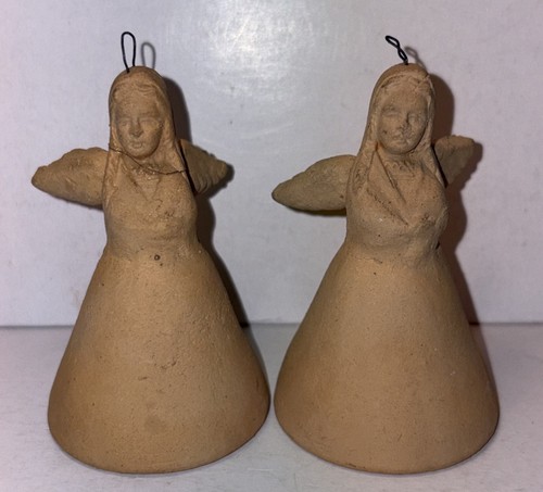 Vtg mexican terracotta angel - mexican,