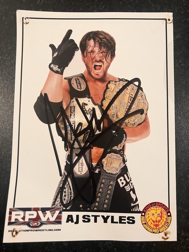 Rare njpw rpw signed - rare, photo
