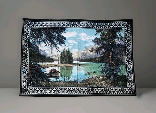 Vintage velvet landscape 39x56 - velvet,