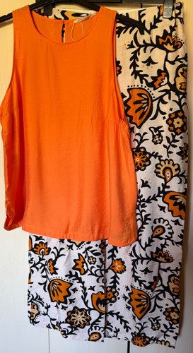 Primark orange top floral - primark,