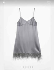 ZARA SATIN SHORT DRESS WITH