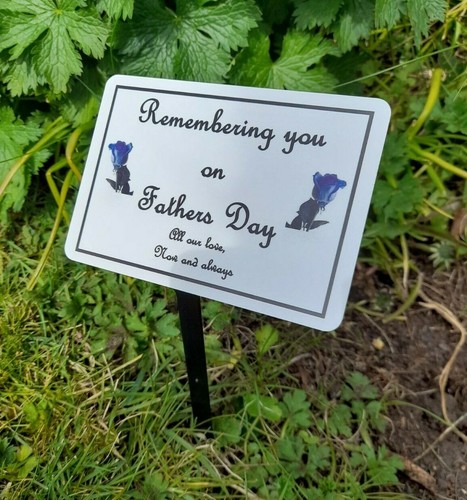 Fathers day memorial plaque - fathers,