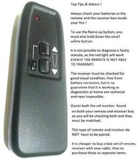 Valor  Gas Fire Remote Control