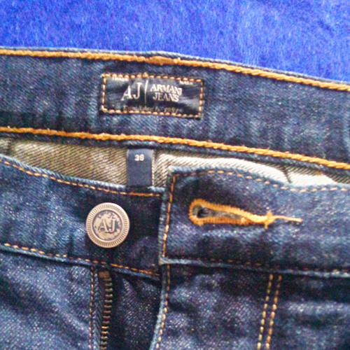 Armani jeans men blue denim - blue,