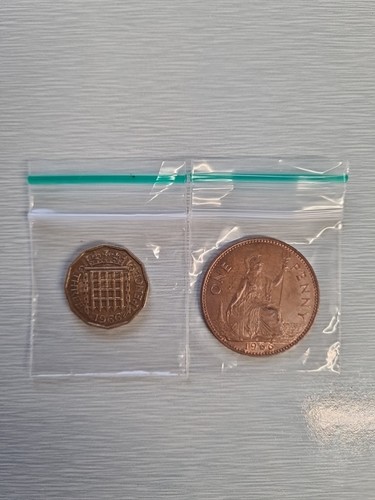 1966 one penny - one, and