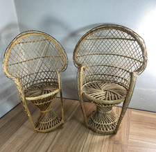 2 x Small Wicker Chairs for