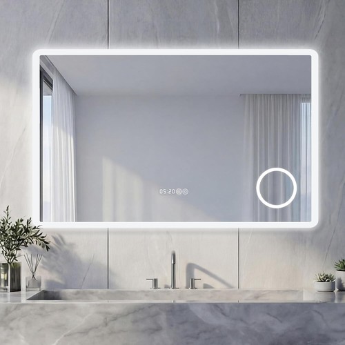 Bathroom mirror with led - bathroom,