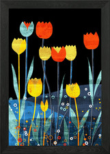 Tulip fields Framed Wall Art