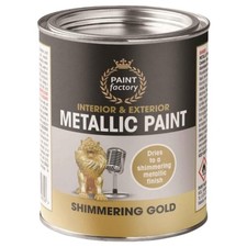 Shimmering Metallic Gold Tin