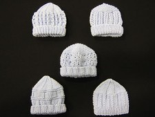 Premature Small Baby Knitting Pattern For 5 Hats  - DK - New Designs