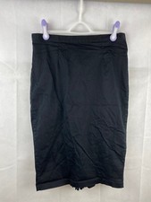 Hell Bunny Skirt SIZE XL Pencil Wiggle Black Back Ruche