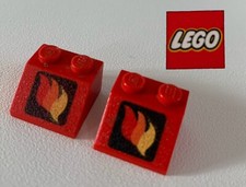 Vintage lego red fire - x,