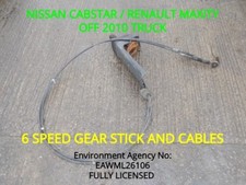RENAULT MAXITY NISSAN CABSTAR 6 SPEED GEAR STICK AND CABLES - OFF 2010 TRUCK