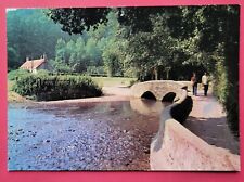 Vintage Postcard Unused Packhorse Bridge Dunster Somerset England