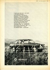 Wolseley 18/85 A World Apart  British Leyland 1968 advertisement £1081  A