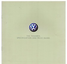 Volkswagen Touareg Specifications 2008 UK Market Brochure Standard SE Altitude 