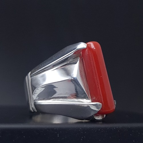 Sterling silver mens - mens, coral