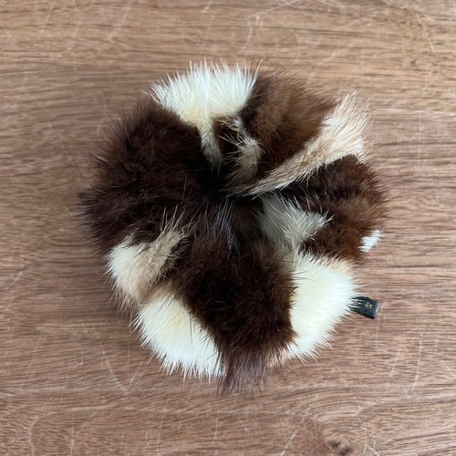 Acca mink fur scrunchie hair - fur,