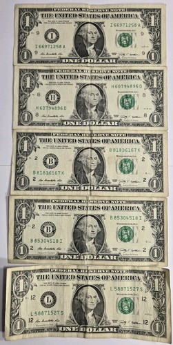 Five vintage series 2009 - 2009, $1