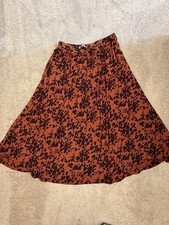 Oasis Rust Orange Heart Print