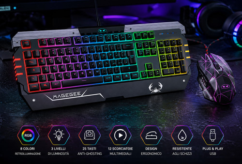 Gaming keyboard mouse combo - mouse,