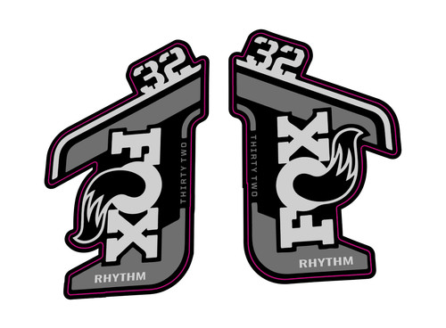 Fox rhythm fork decal kit - fox,
