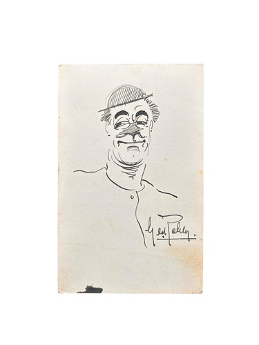 Self caricature - (pen, and