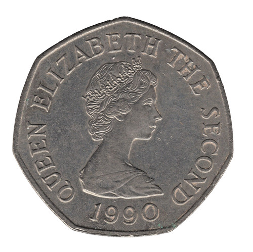 1990 jersey 50p elizabeth - 1990,