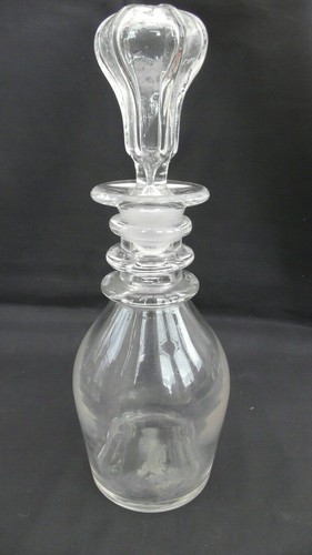 Victorian glass decanter with - victorian,