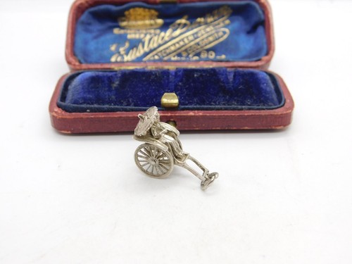 Sterling silver cycle - cycle, rickshaw