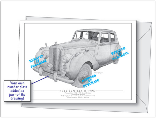 Bentley type personalised - bentley,