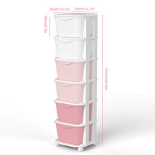 6 Drawers Rolling Storage Cart