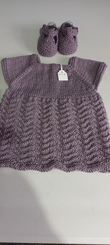 Hand knitted dress and
