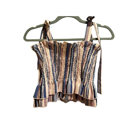 Women size striped crop - size,