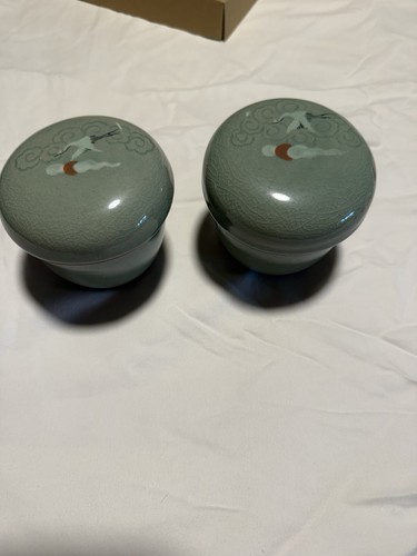 Korean celadon tea set - korean,