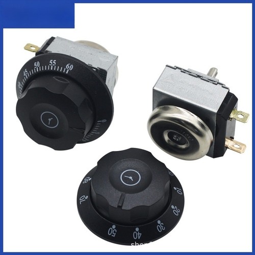 Black 16a timer knob - knob, 58mm