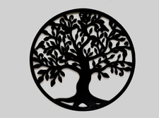 Tree life metal plaque - metal,