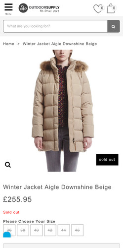 Aigle winter coat with fur