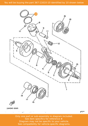 Yamaha piston ring set - yamaha,