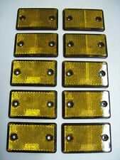 10  Rectangular Amber