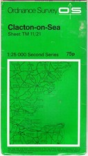 Ordnance Survey Map CLACTON ON