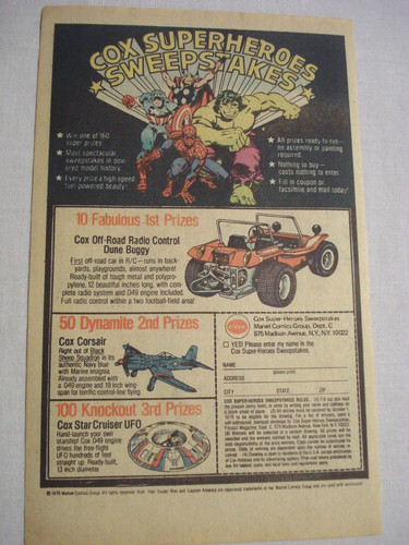 1978 color cox marvel - 1978, ad