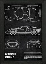 Alfa Romeo Stradale Framed