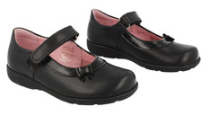 Girls Ex-display Startrite Black Leather Mary Jane Style Shoes: Maria