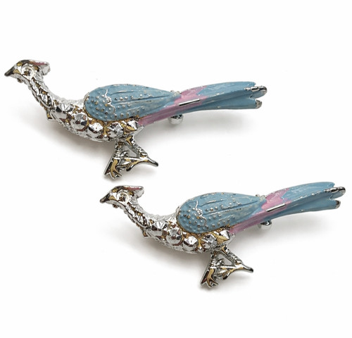 Blue pink feathered - pink, road