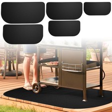 Fireproof Hearth Rug Flame Resistant Fireplace Rug Mat Half round Floor Protecti