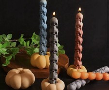 3PCS Skull  Candle Perfect For Halloween Decoration